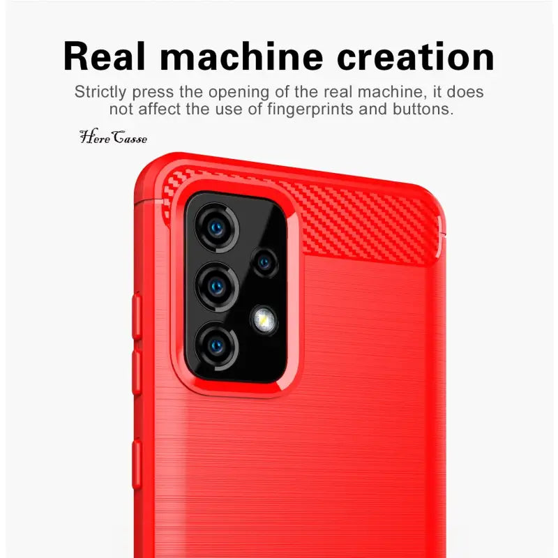 the back of a red case with text that reads, real generation