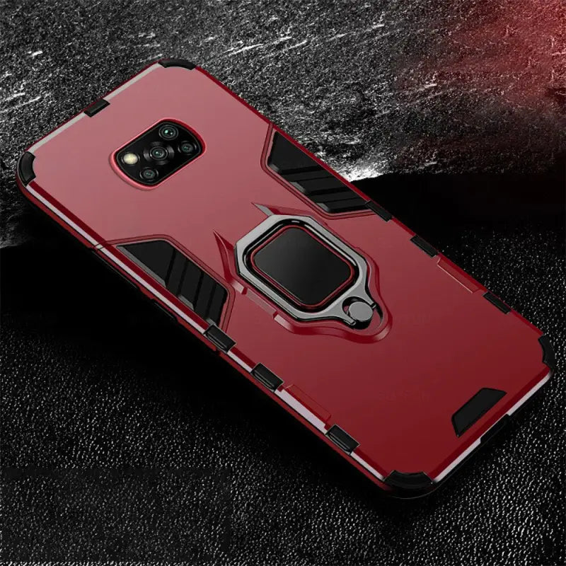 the red case is designed to protect the phone from scratches
