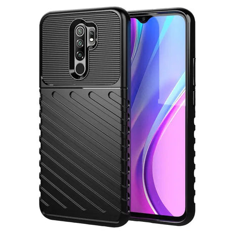 the back of a black samsung s9 case