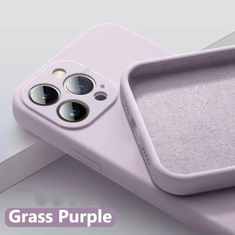 the case is made from a soft, light pink material