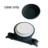 a black and white plastic case with a white lid