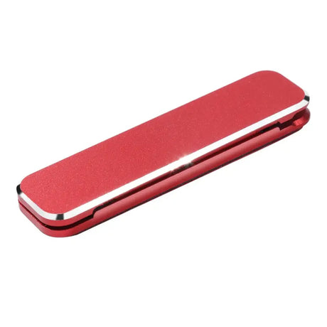 a red metal case for a usb