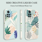 the case is designed to look like a phone with a floral pattern