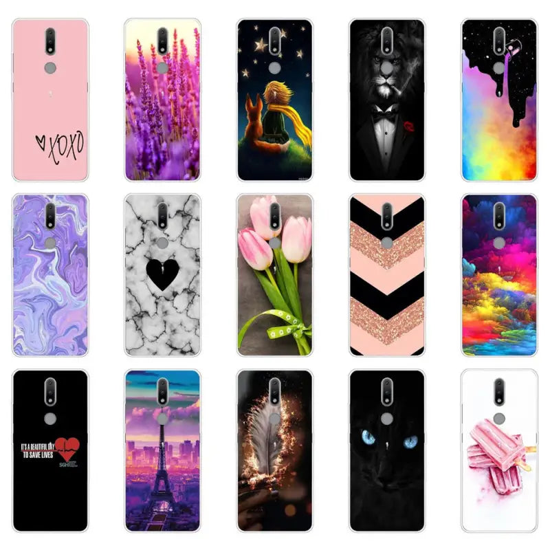a set of six different cases with different designs