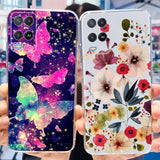 two cases with flowers and butterflies on them