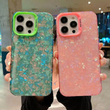 two cases with glitter and glitter glitter on them
