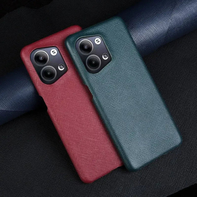 the back of a red and green iphone case