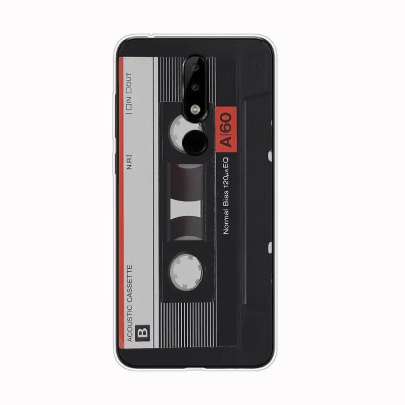 cassette iphone case - black