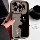 A cat face phone case for iphone