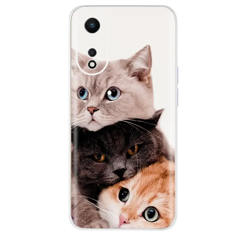 two cats on white phone case