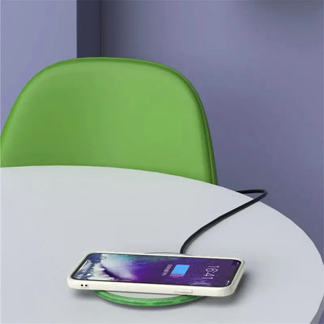 a cell phone sitting on top of a table