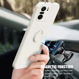someone holding a cell phone in their hand with a magnet on it