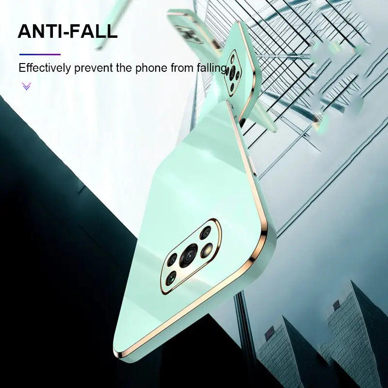 an image of a phone with a bird flying over it