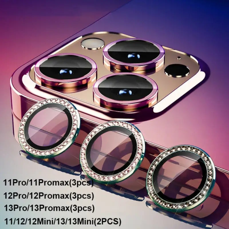 a cell phone with three lenses on it