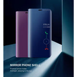 the new smartphone with a blue and purple color scheme