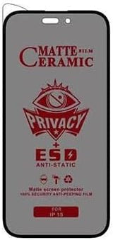 Ceramic matte privacy screen protector.