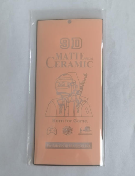 Ceramic matte screen protector.