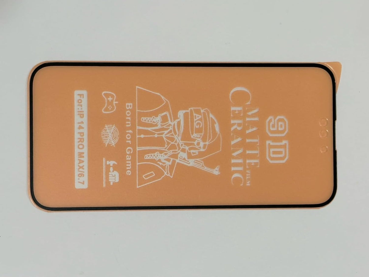 Ceramic matte screen protector.