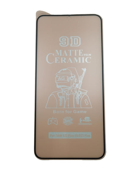 Ceramic matte screen protector.