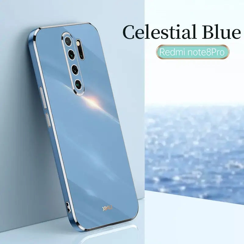 the cesal blue case is shown on a white surface
