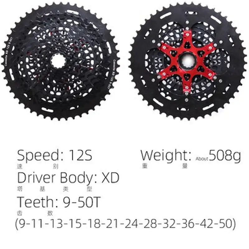 a close up of two different types of bicycle gears