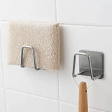a brush and sponge are used to clean the tiles