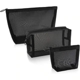 3pcs / set travel mesh mesh storage bag for electronics electronics storage organizer