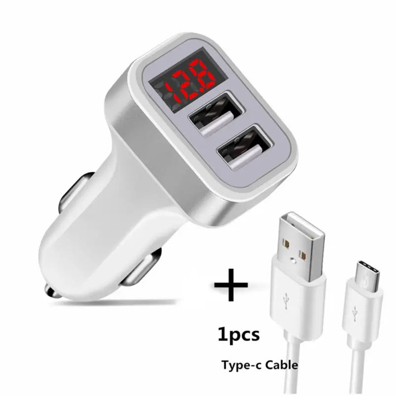 usb car charger with usb cable