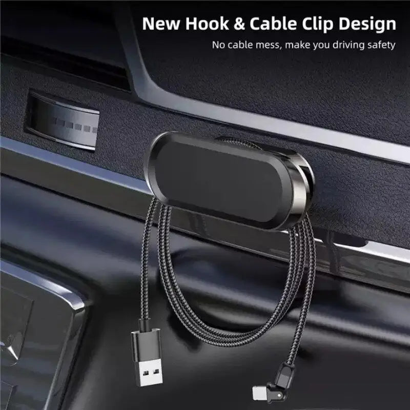 a car charger with a cable attached to it