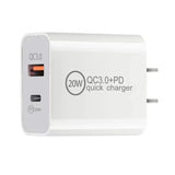 the 2w quick charger is a white power adapt with a usb cable