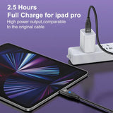 the charger is connected to a tablet
