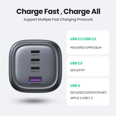 The charger is connected to a usb cable