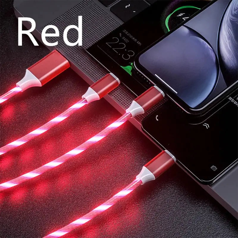 a red led light is shown on the back of a phone