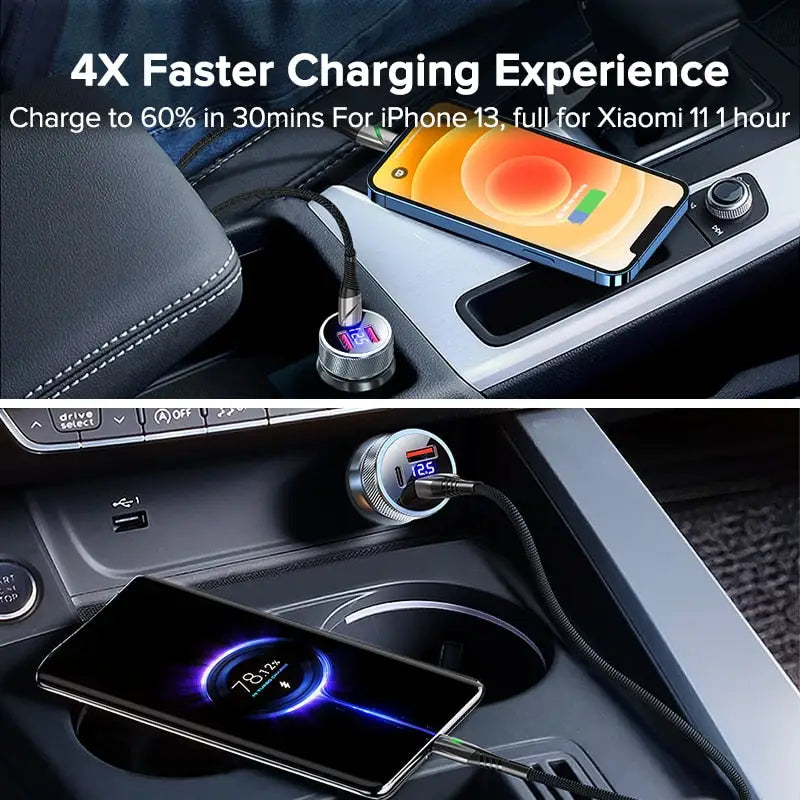 the car phone holder with a wireless charger