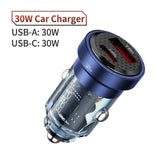 a close up of a car charger with a usb cable attached
