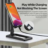 a phone charging station on a table