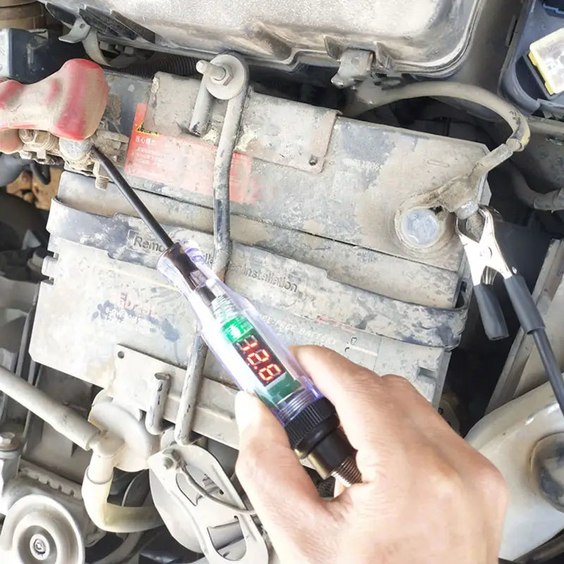 a man is working on a car engine