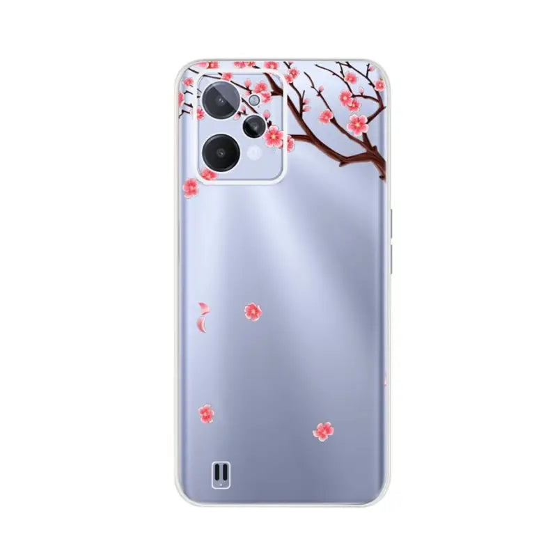 cherry blossom clear case for iphone 11