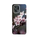 a phone case with a cherry blossom on it