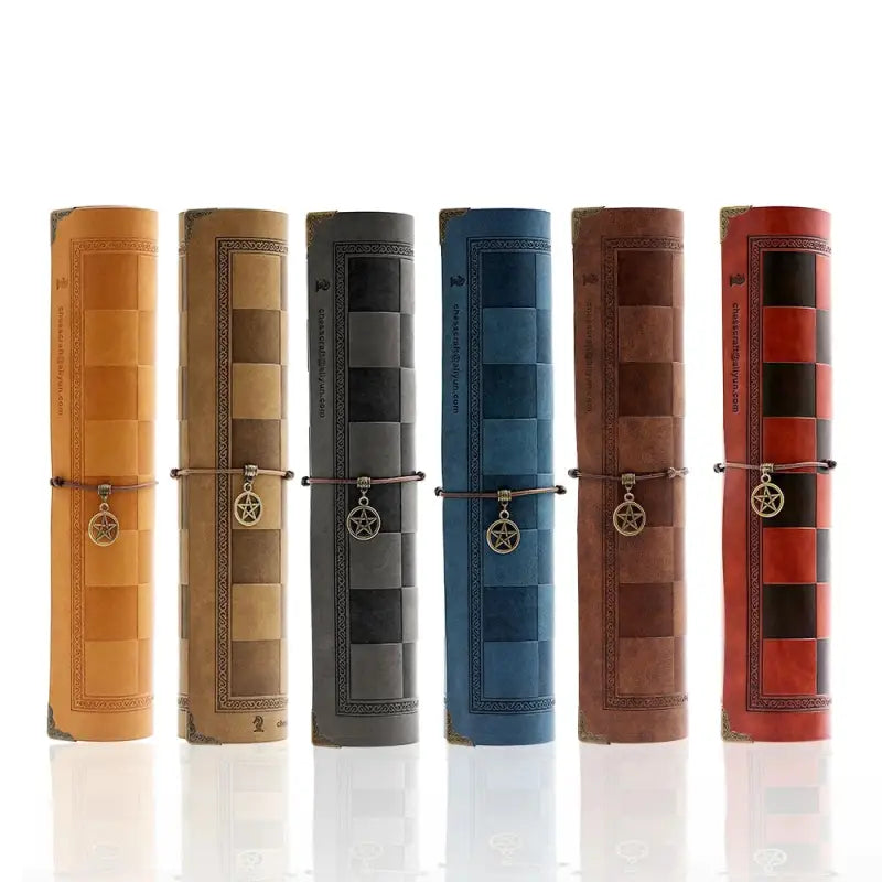 a row of leather lighters