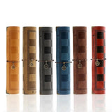 a row of leather lighters
