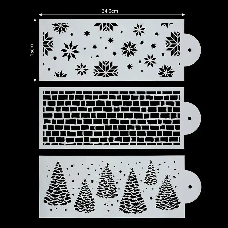 christmas tree snowfloored wall sticker