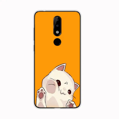 a cat with a cigarette phone case