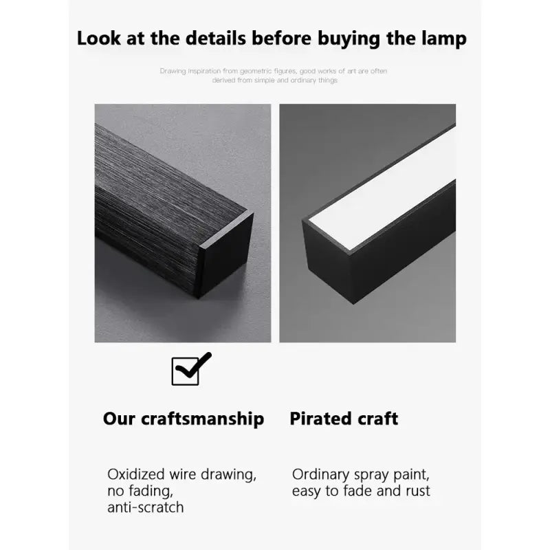 a black and white poster with the words, look at details for buying the lamp