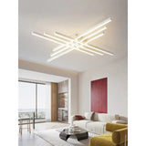 a ceiling light with a white finish