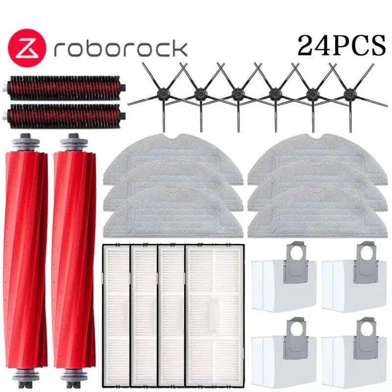 a set of red and white air conditionings