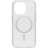 The back of a clear case with a circular phone holder