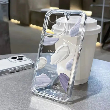 A clear case with a phone in it