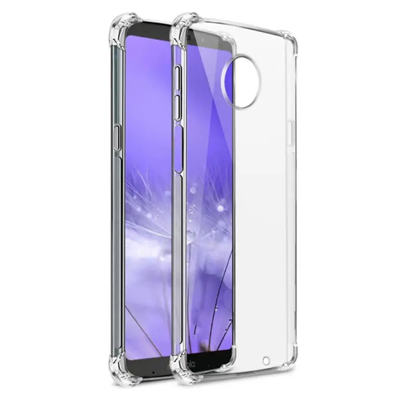 the back of a clear case for the samsung s9