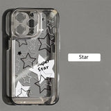 a clear case with a star design on it